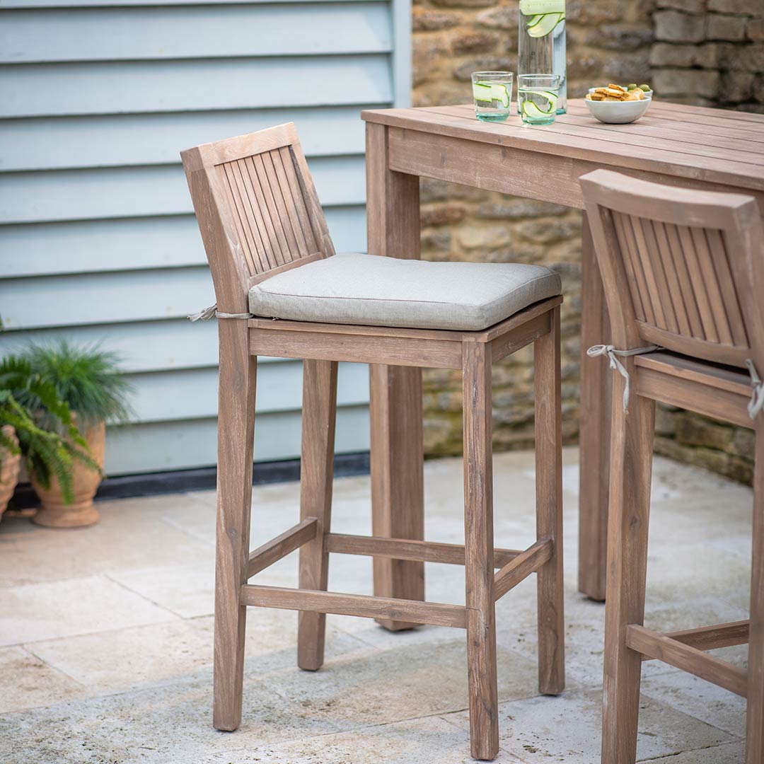 Set of 2 Porthallow Bar Stools - Natural