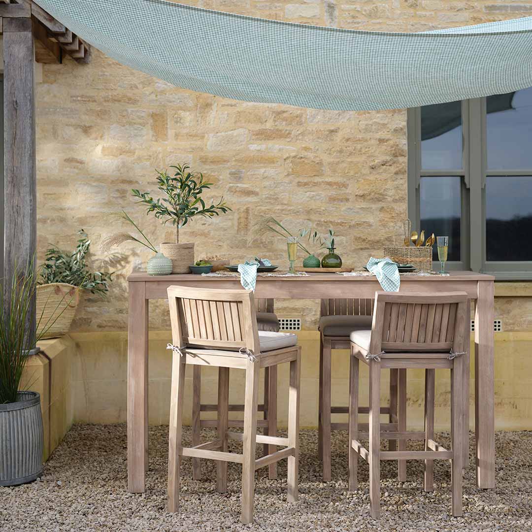 Set of 2 Porthallow Bar Stools - Natural