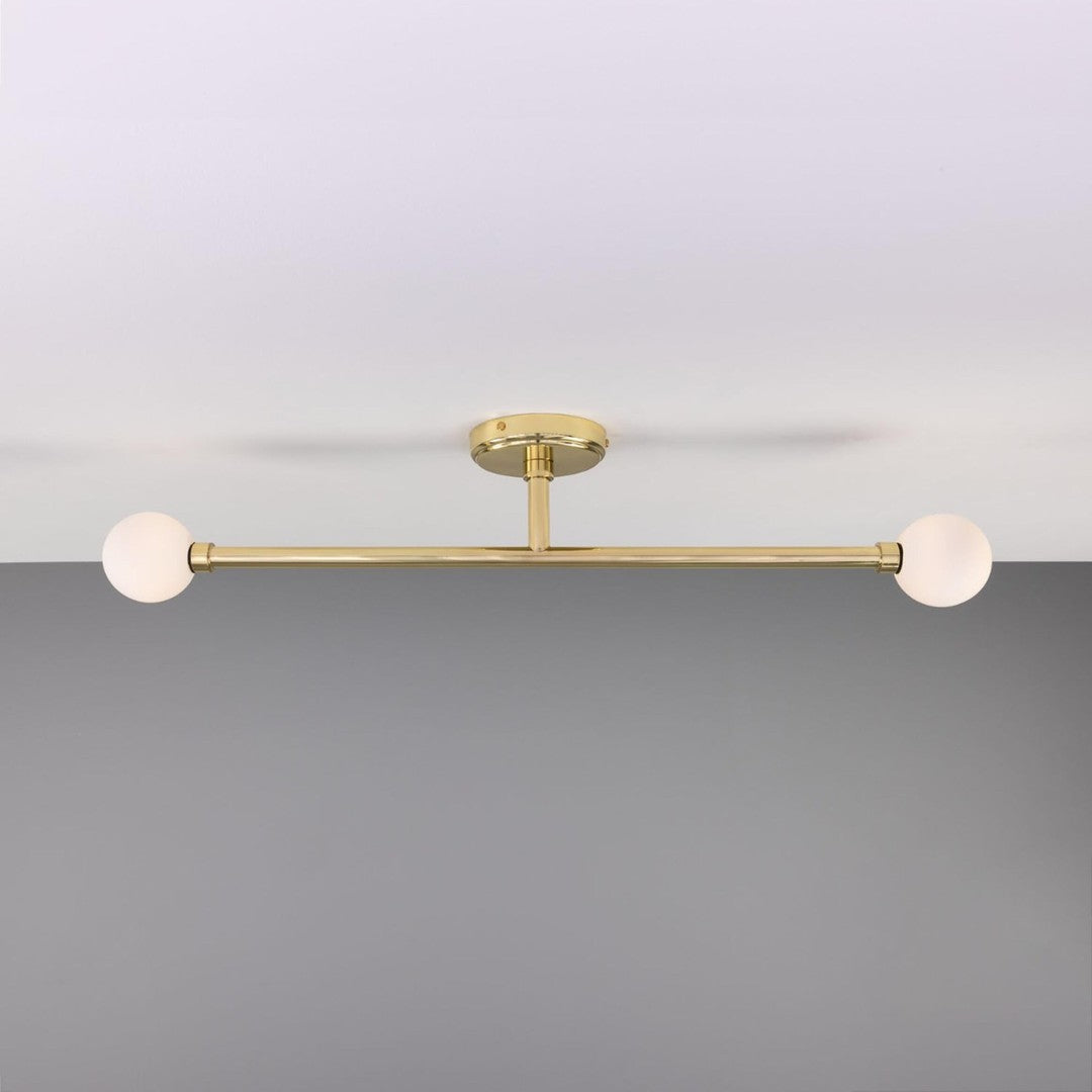 Silverton Brass Slim Bathroom Ceiling Light