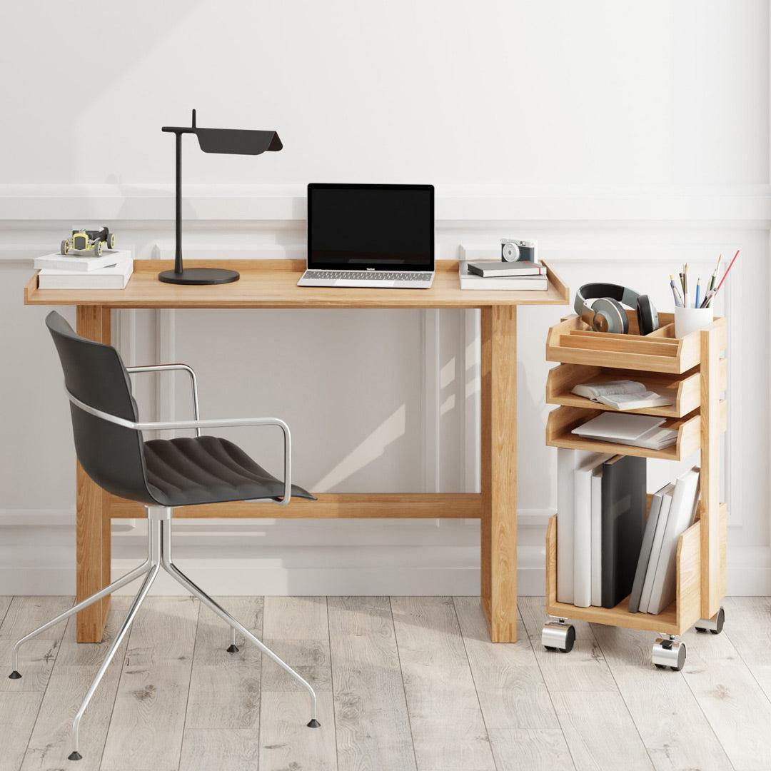 Slim Natural Oak Desk