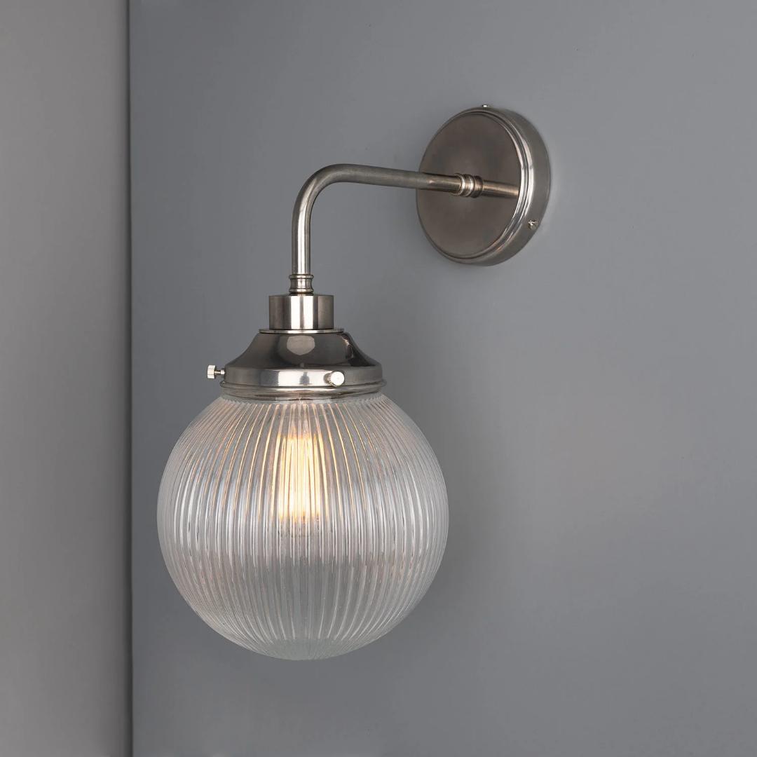 Stanley Holophane Bathroom Wall Light - Mullan Lighting
