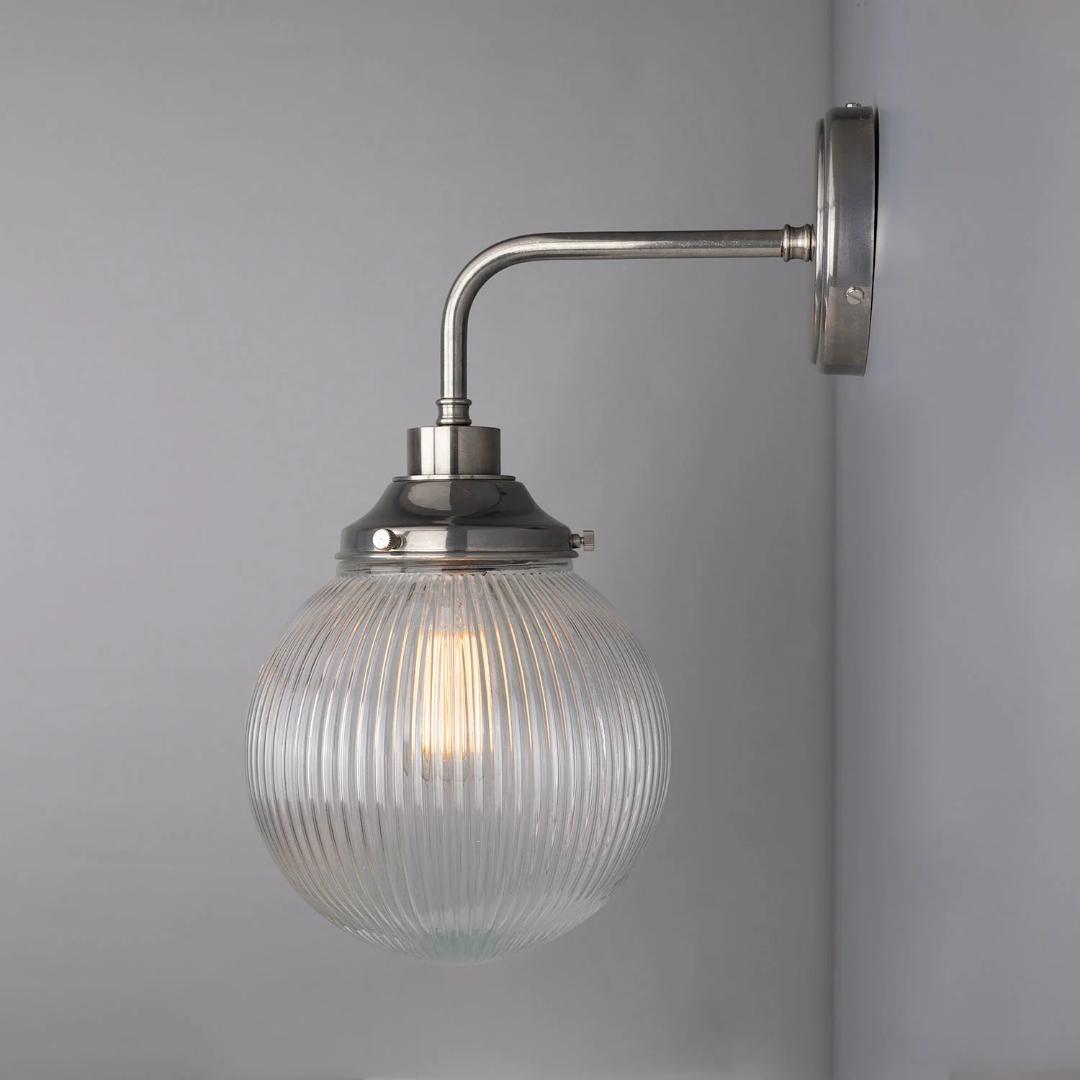 Stanley Holophane Bathroom Wall Light - Mullan Lighting