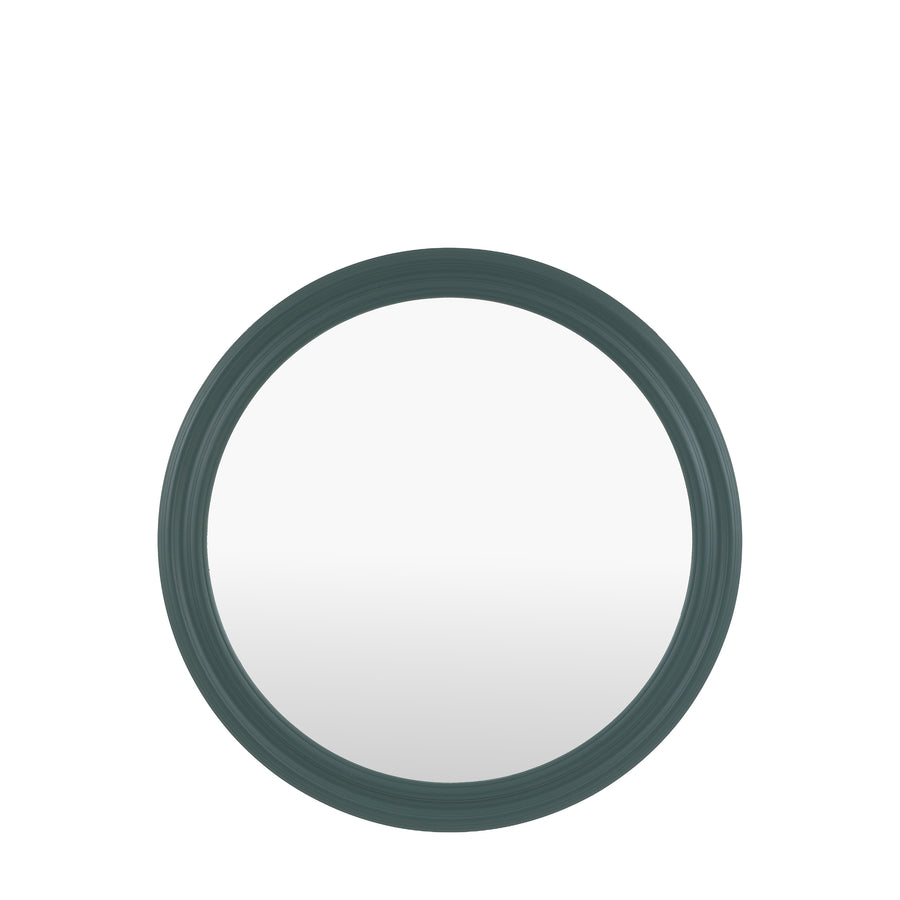 Suffolk Round Mirror Green Large
