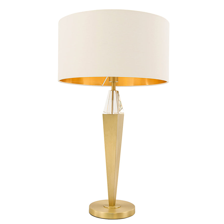 Tagus Table Lamp in gold and opal — alternative angle