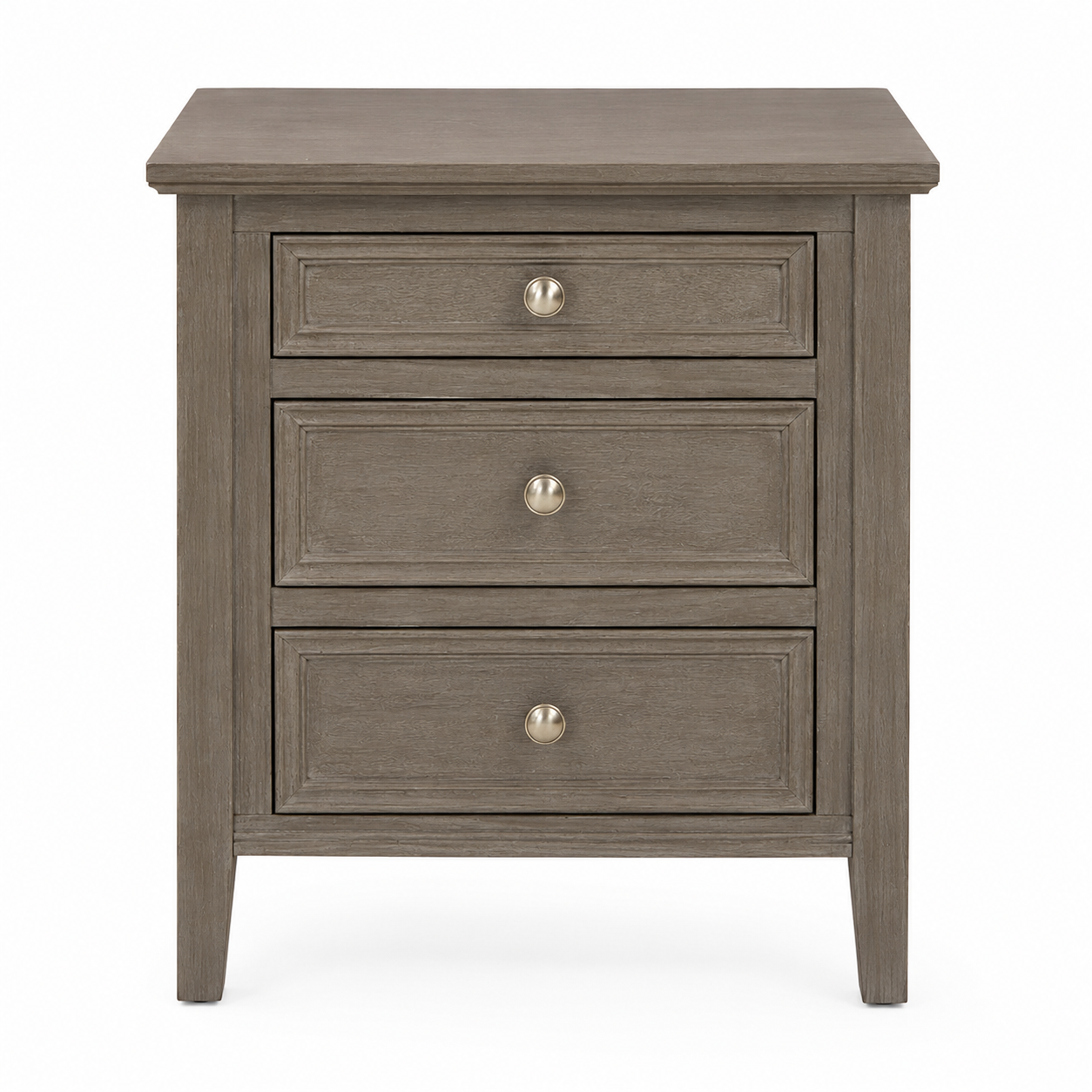 The Serene Collection Three Drawer Bedside Table