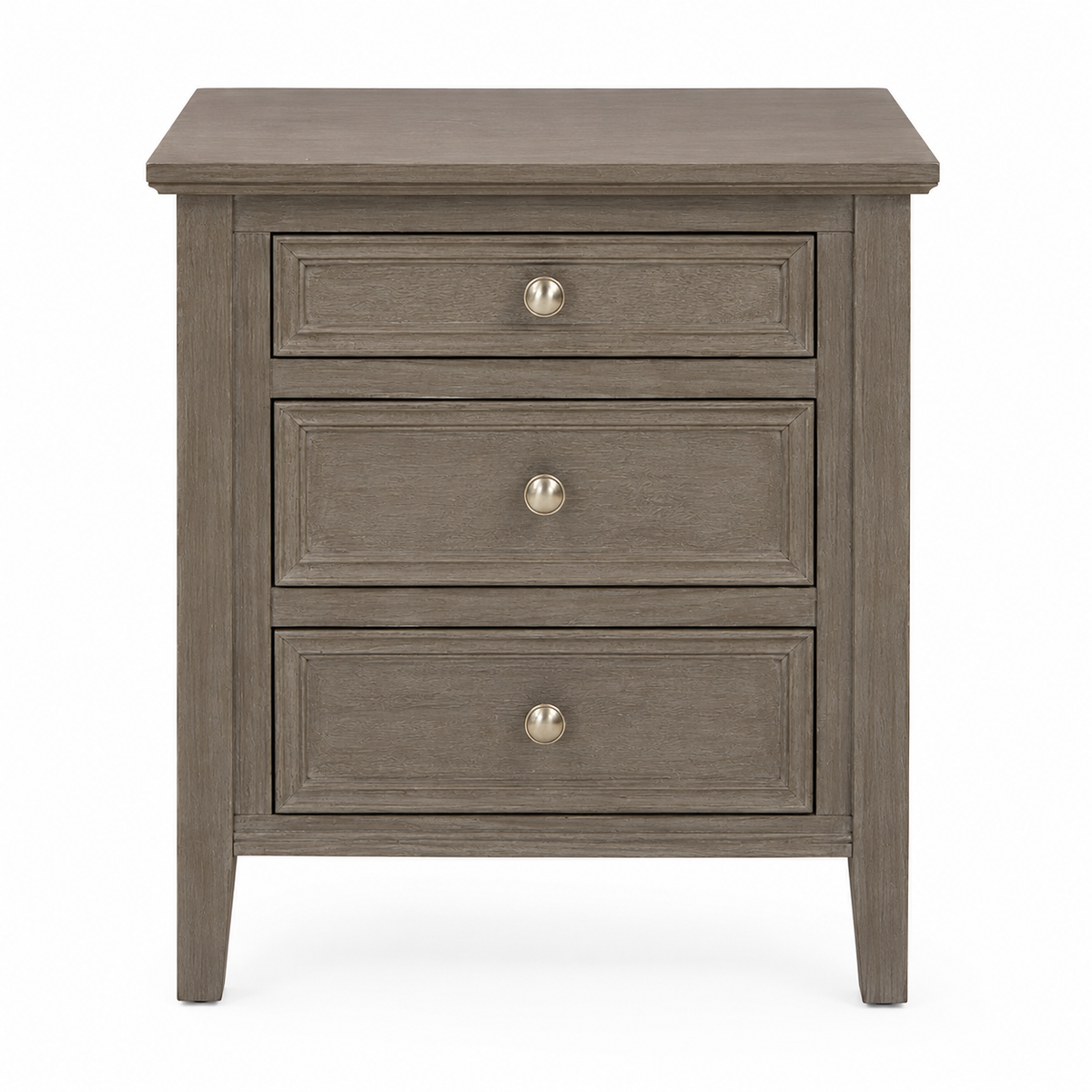 The Serene Collection Three Drawer Bedside Table