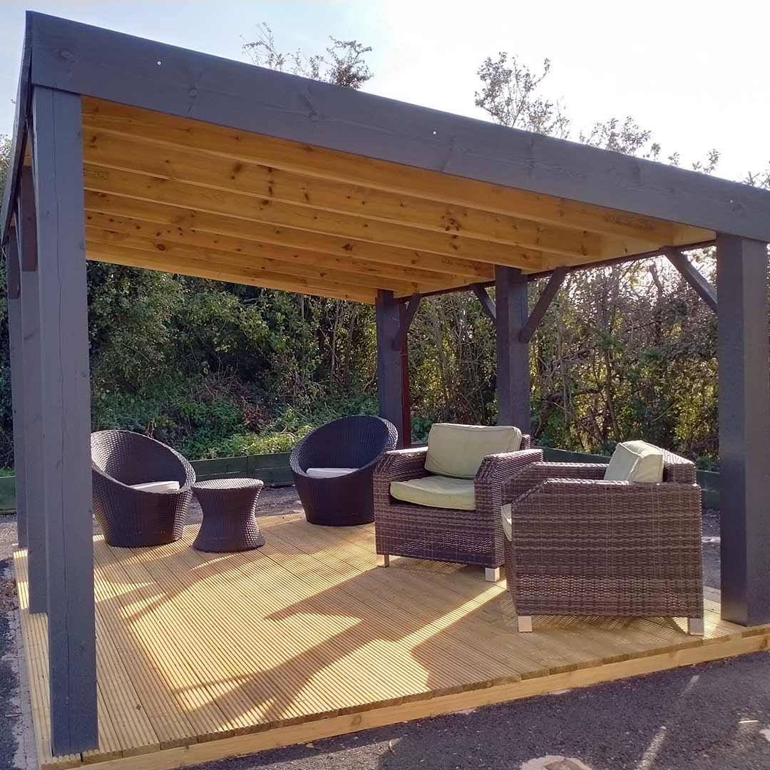 Thornley Open Pent Gazebo