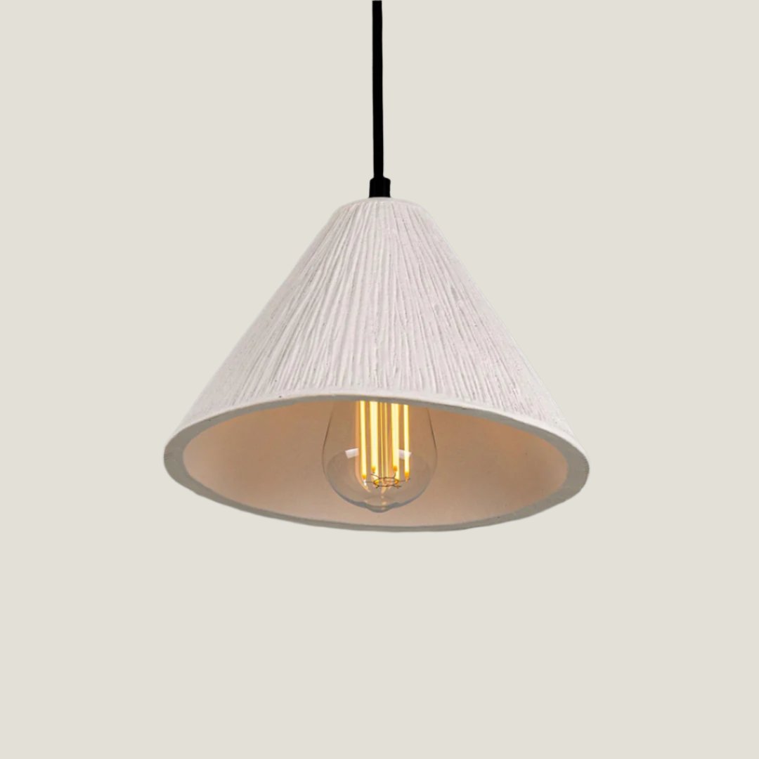 Tilia Organic Ceramic Cone Pendant Light