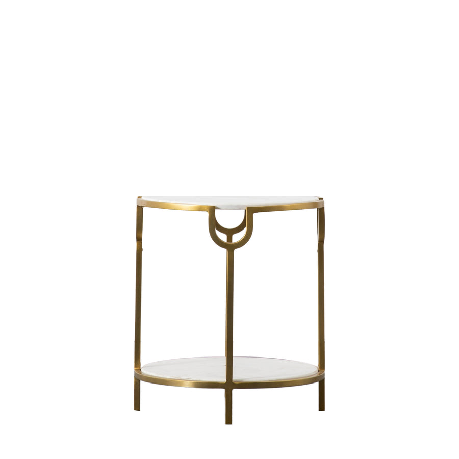 Weston Side Table White Marble