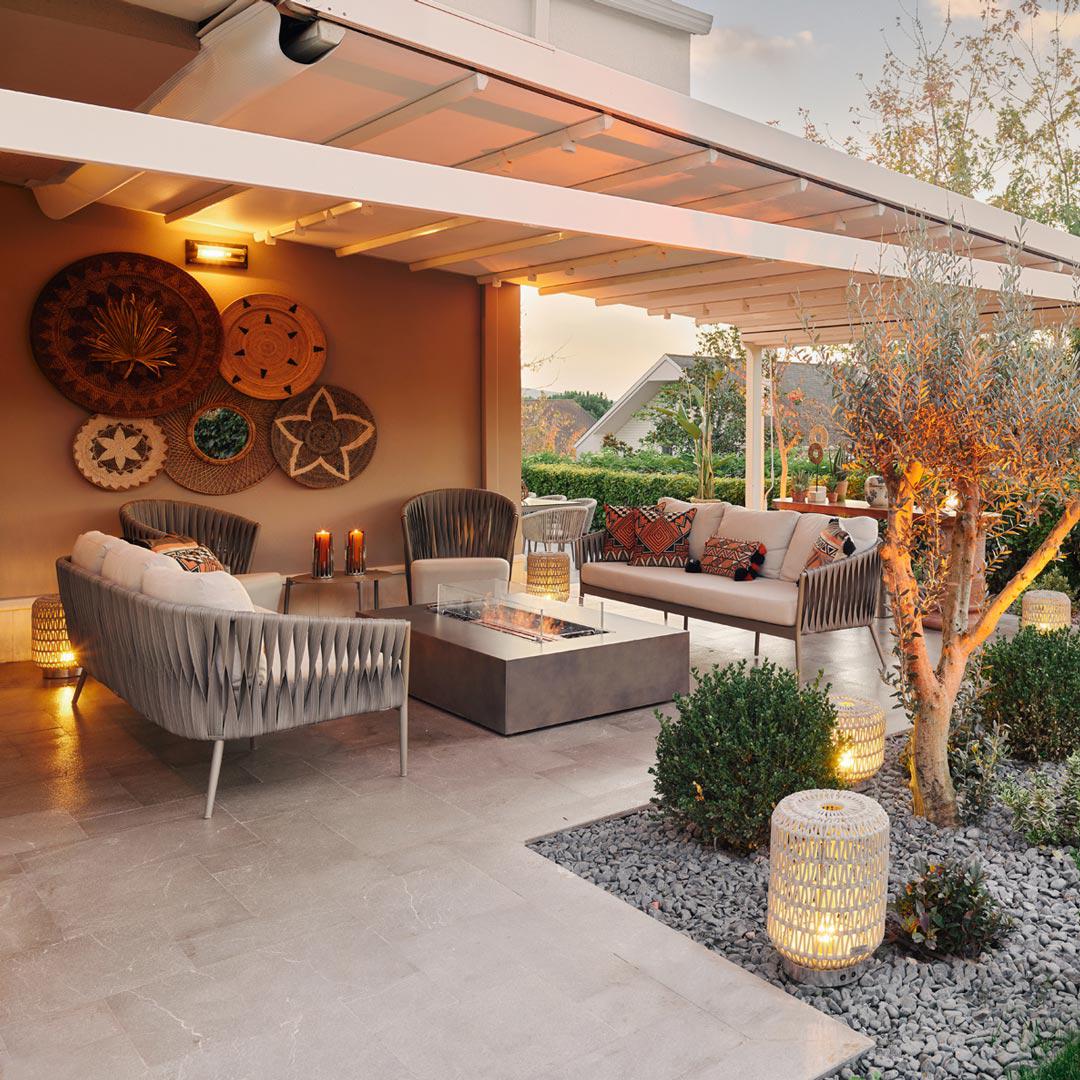 Wharf 65 Fire Pit Table - Natural - EcoSmart Fire