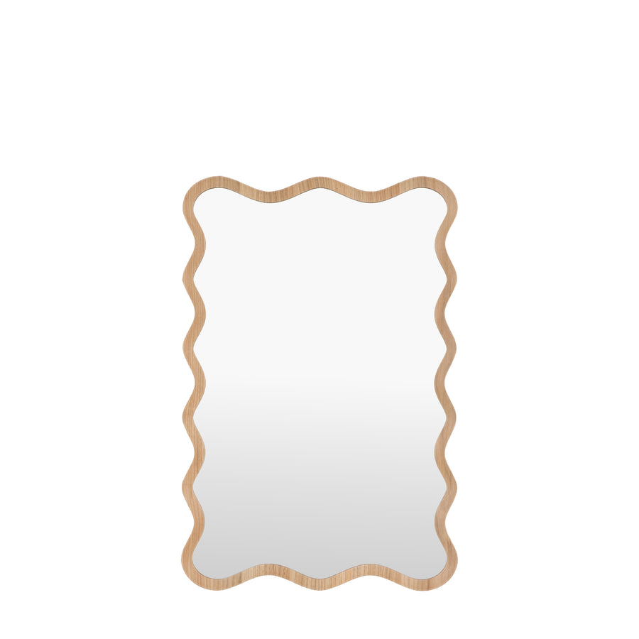 Wiggle Mirror Oak