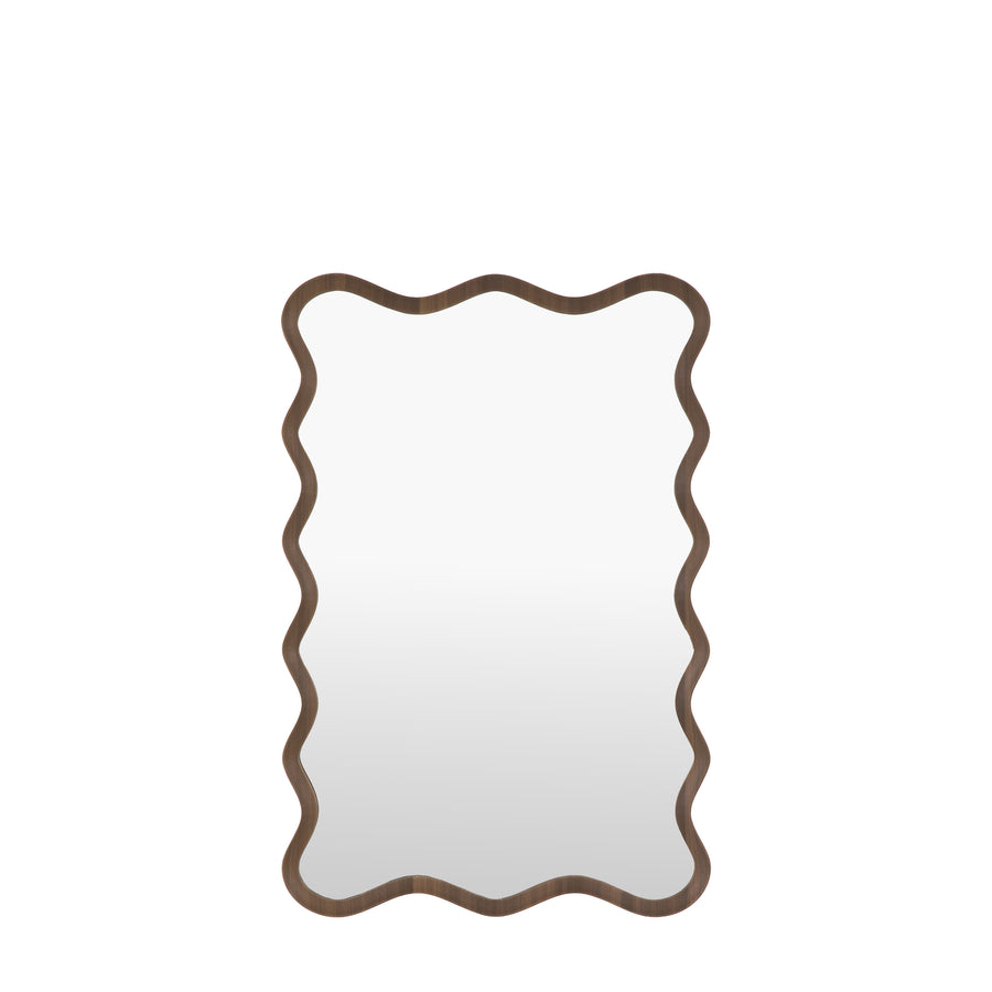 Wiggle Mirror Walnut