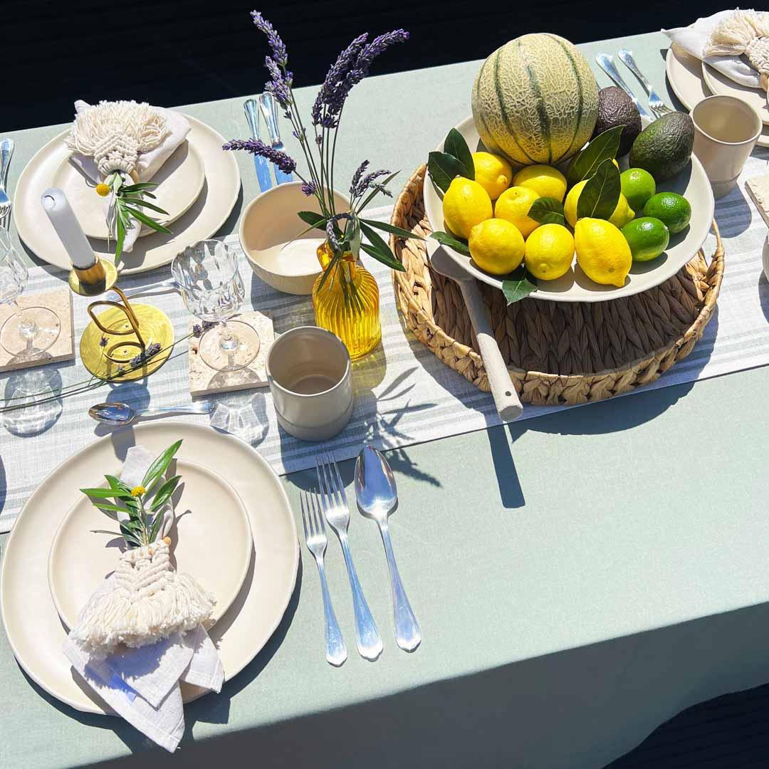 YUTA Ceramic Dinnerware Set - Beige - Koti London
