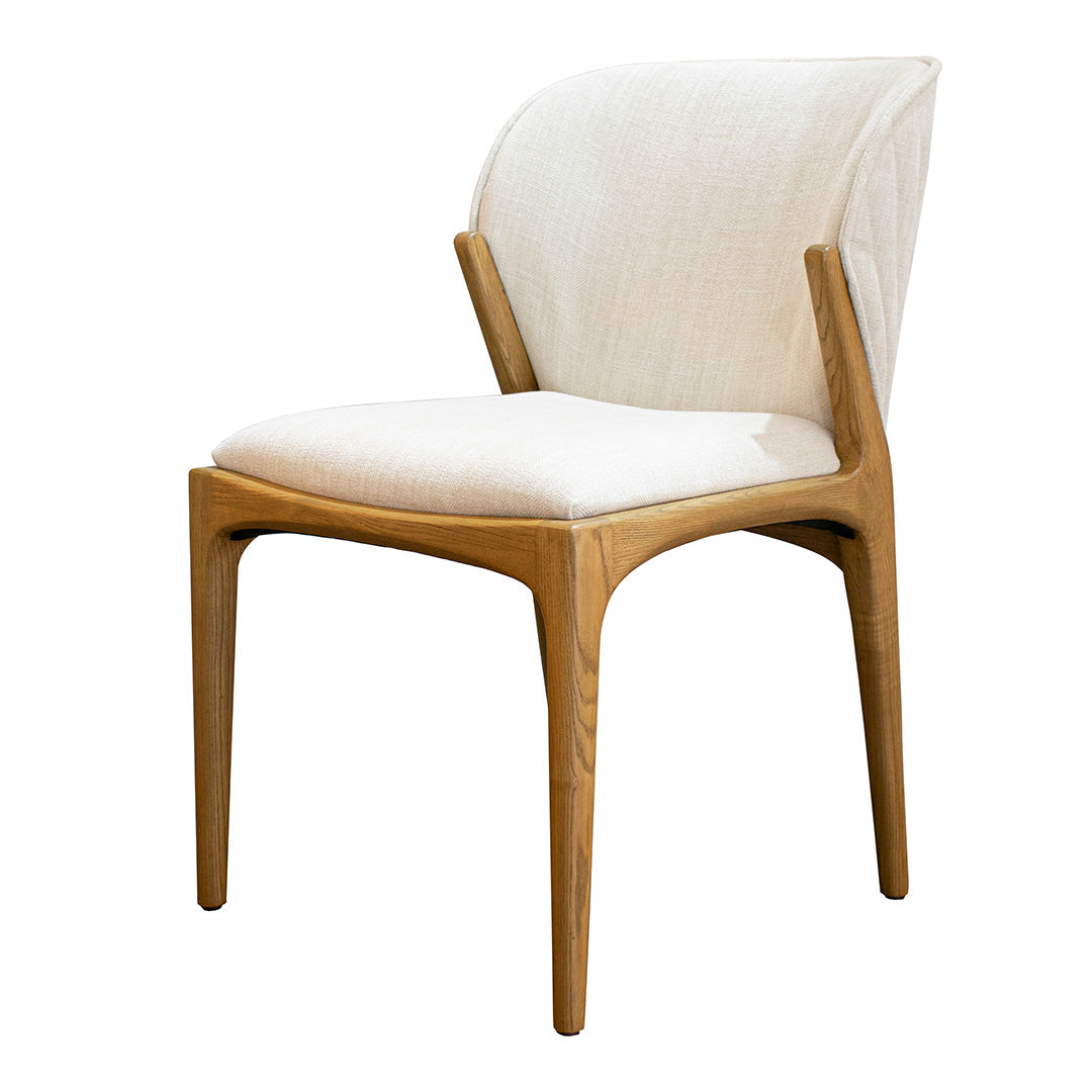 Yeriel Dining Chair in beige and natural — alternative angle