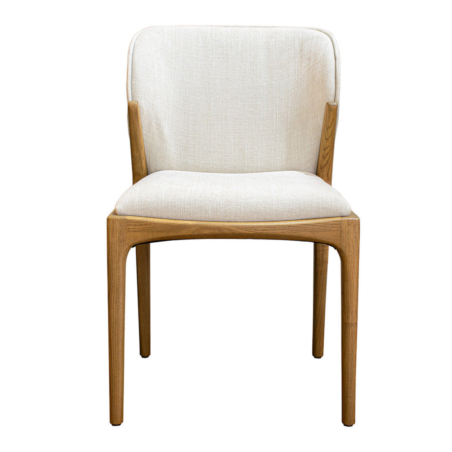 Yeriel Dining Chair in beige and natural — detail