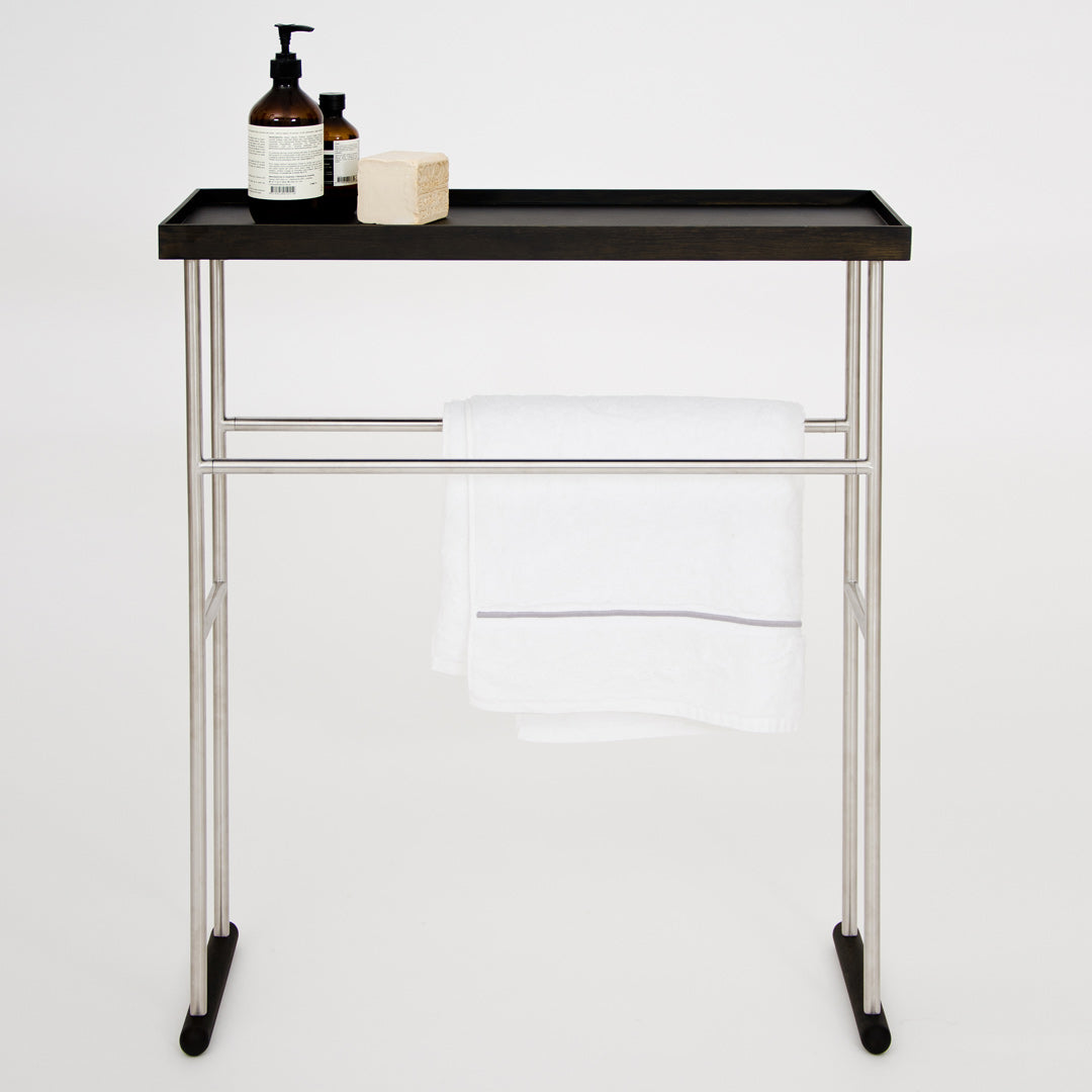Yoku Caddy Towel Rail - Dark Oak