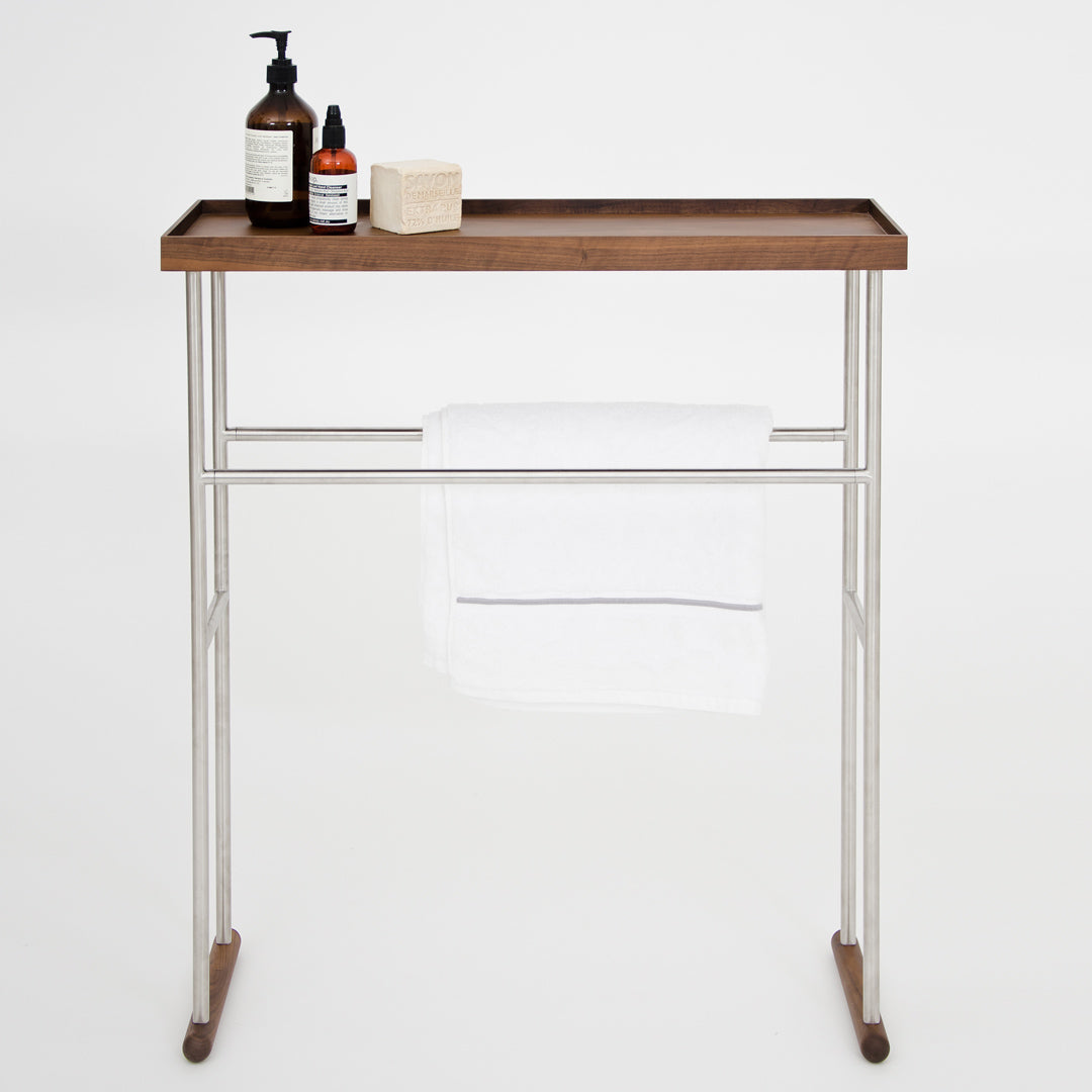 Yoku Caddy Towel Rail - Walnut