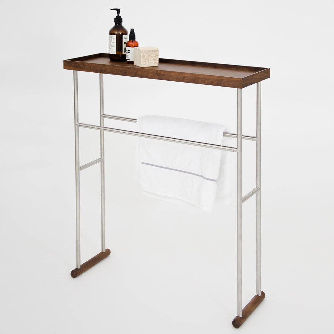 Yoku Caddy Towel Rail - Walnut