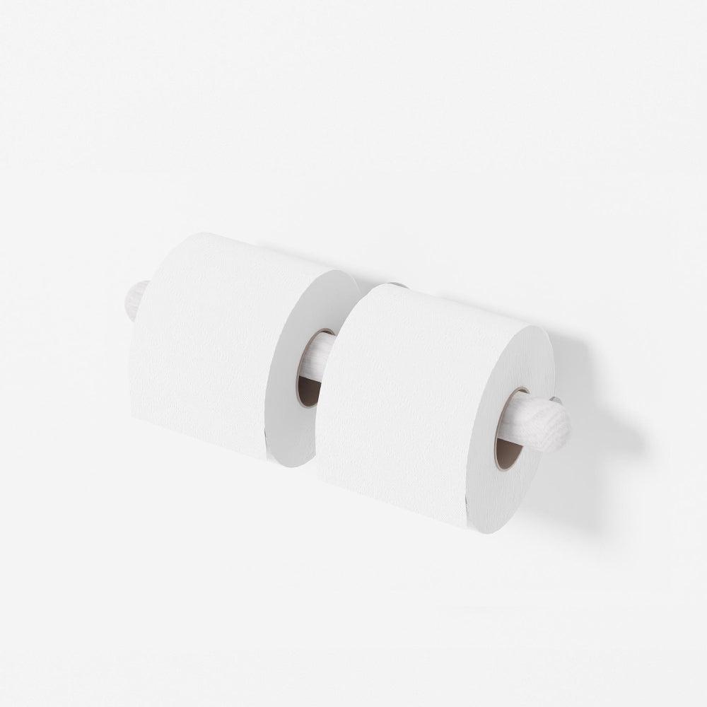 Yoku Double Toilet Roll Holder - Oyster