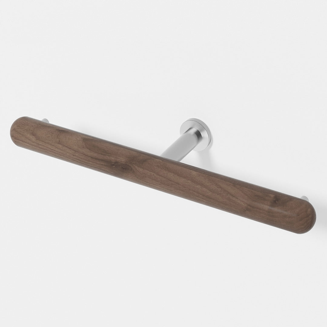 Yoku Double Toilet Roll Holder - Walnut