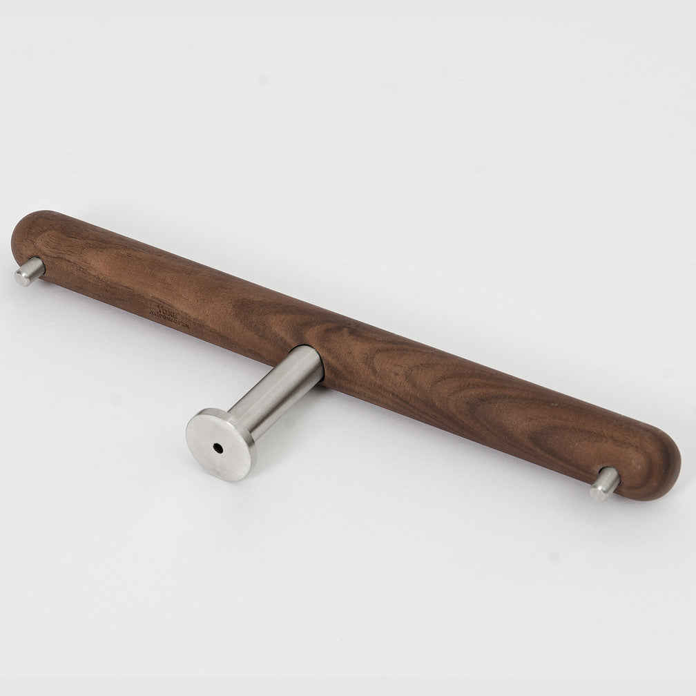 Yoku Double Toilet Roll Holder - Walnut