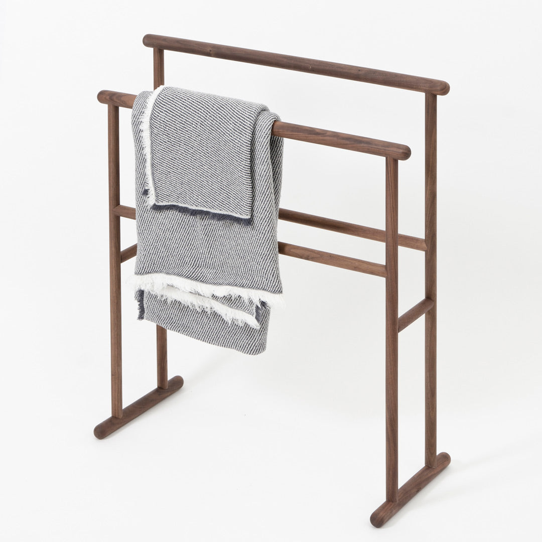 Yoku Freestanding Towel Rail - Walnut