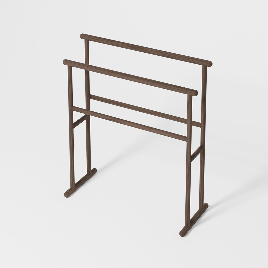 Yoku Freestanding Towel Rail - Walnut
