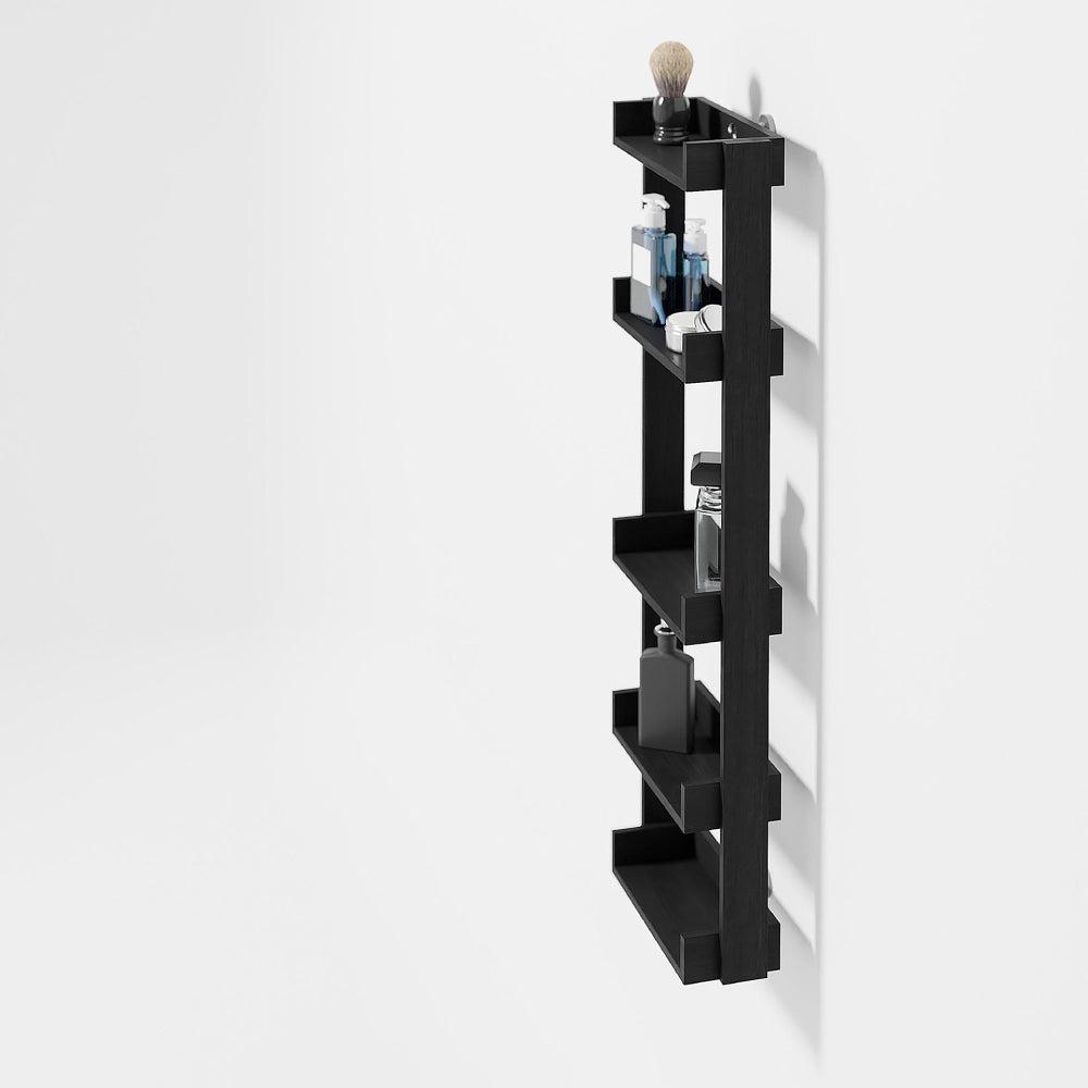 Yoku Multi Shelf Wall Storage - Dark Oak