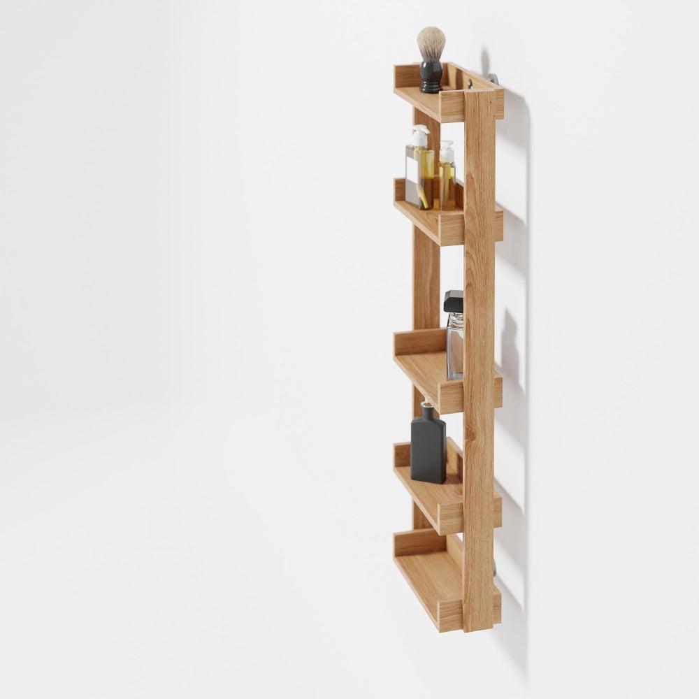 Yoku Multi Shelf Wall Storage - Natural Oak