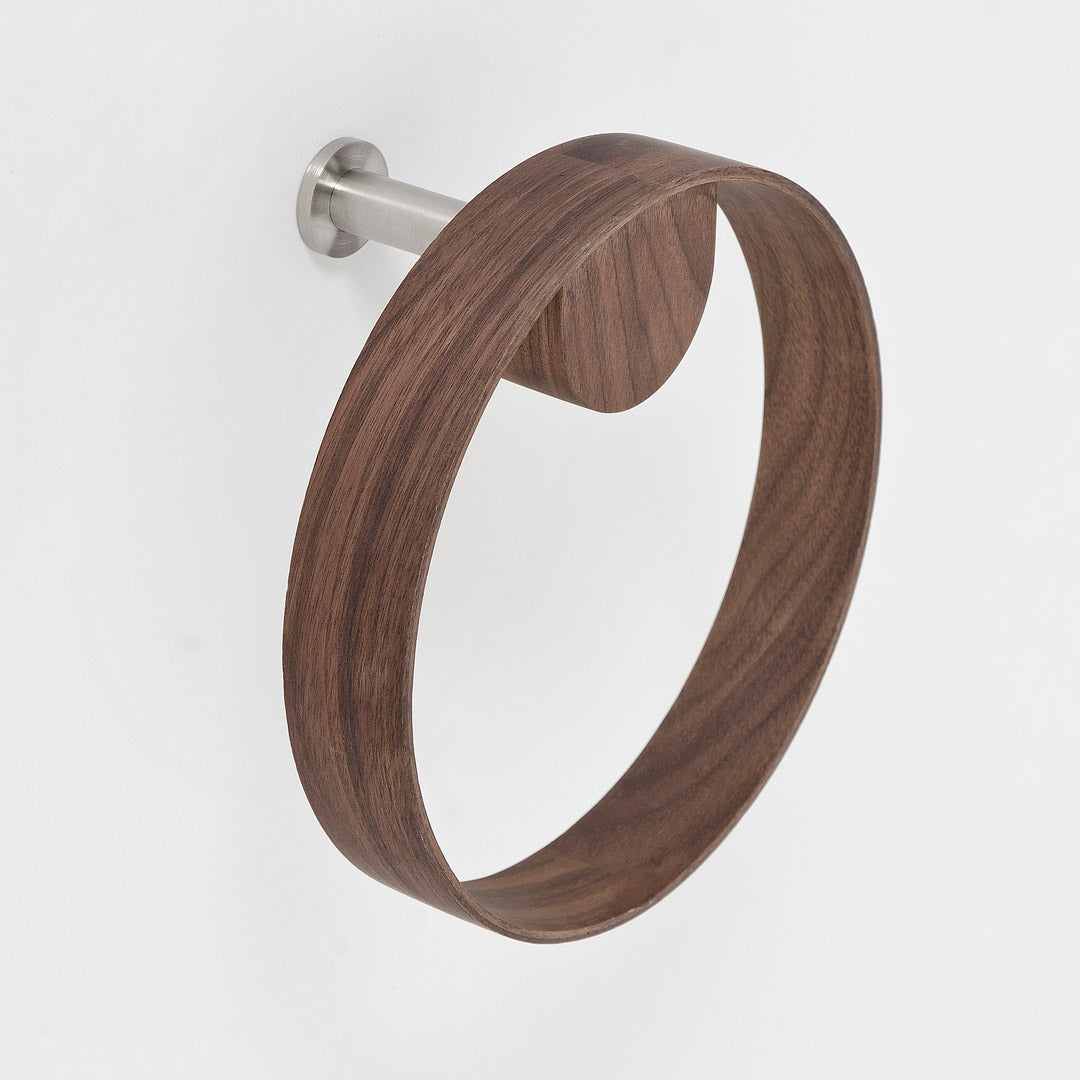 Yoku Ring Towel Holder - Walnut
