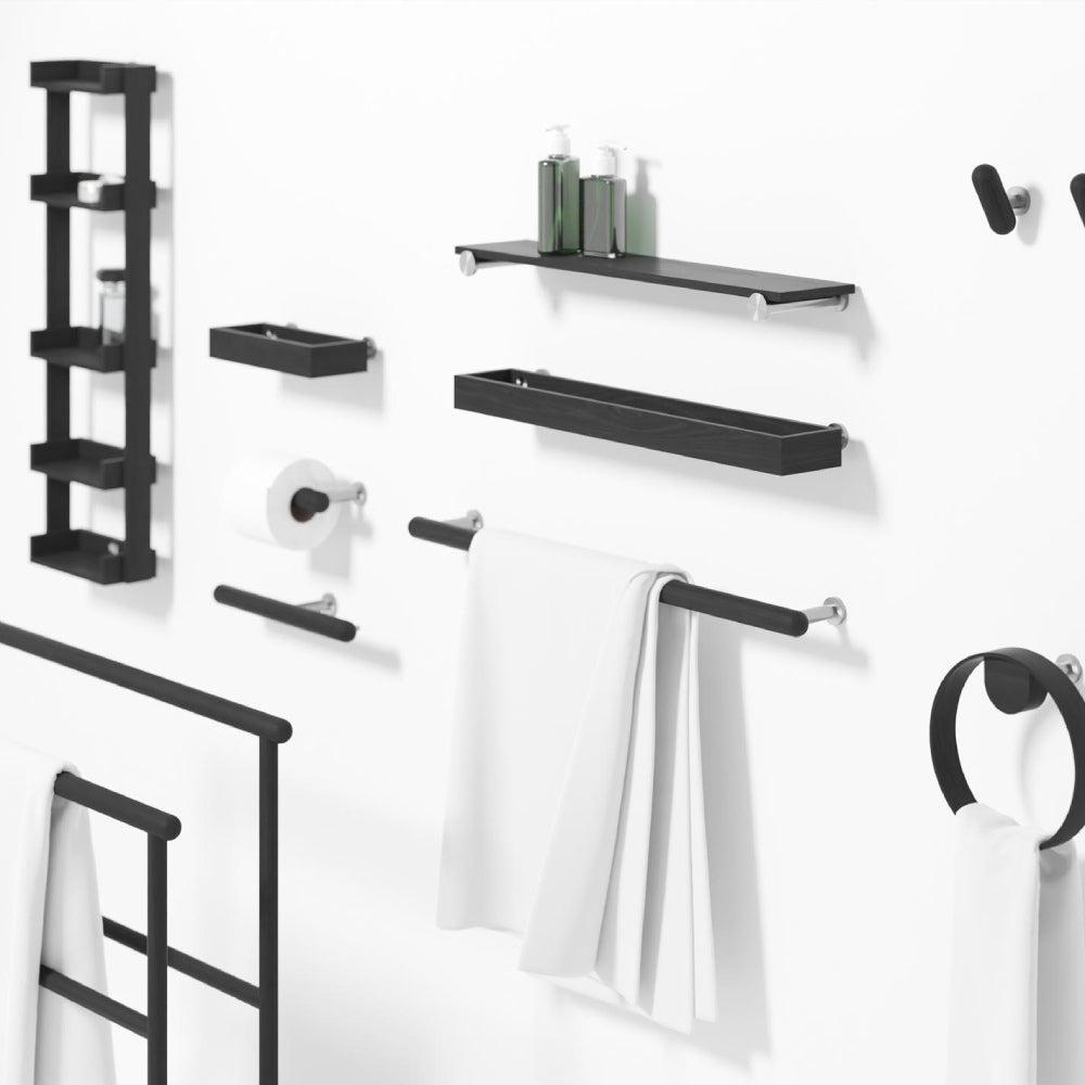 Yoku Tray Shelf Wall Storage - Dark Oak