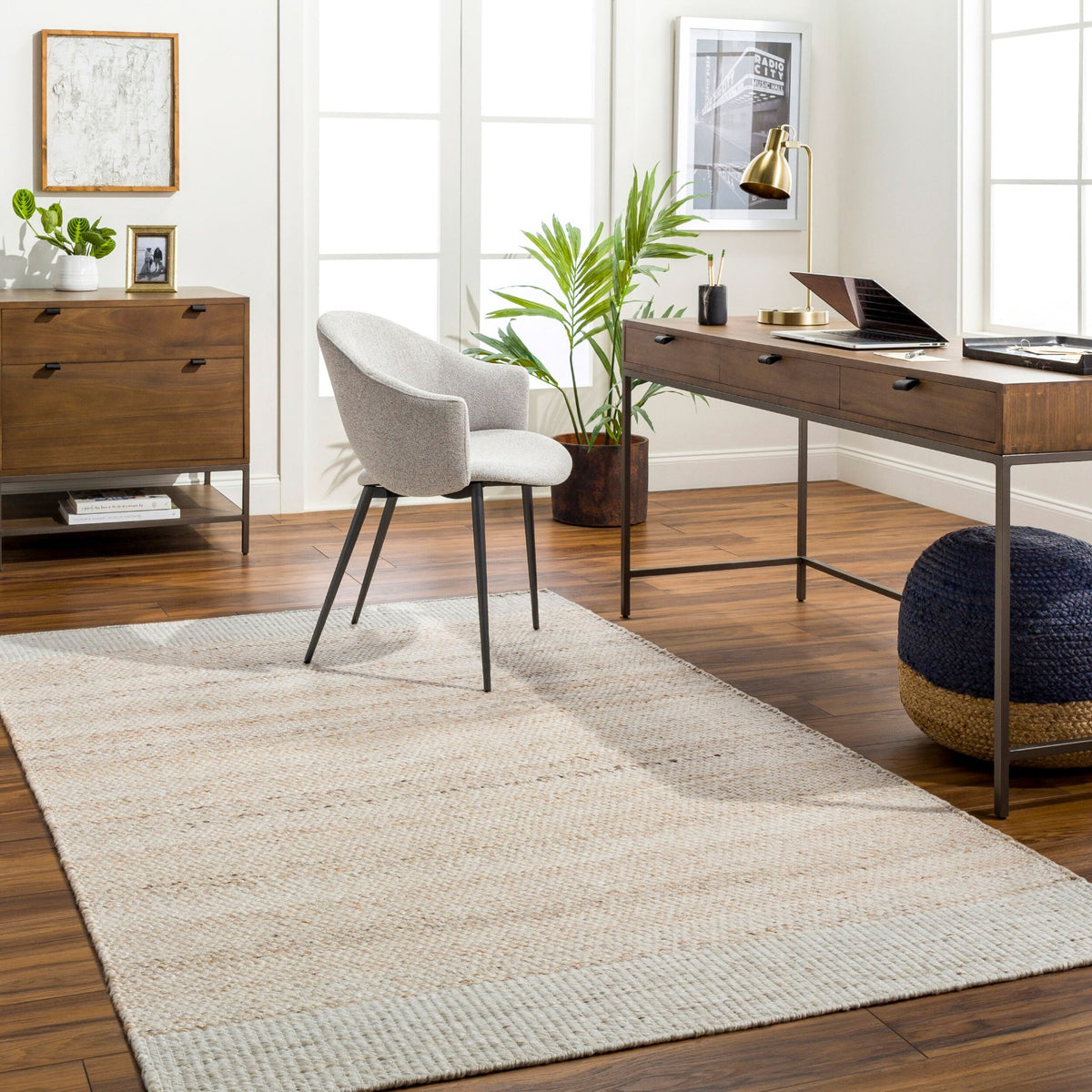 Abby Hand Woven Neutral Rug – 229 x 152 cm