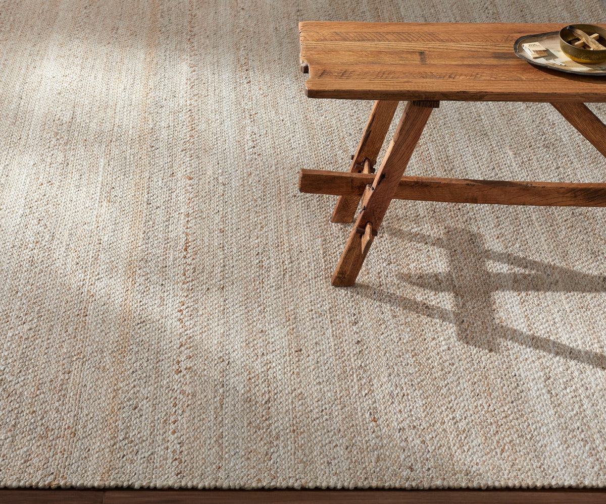 Abby Hand Woven Neutral Rug – 274 x 183 cm