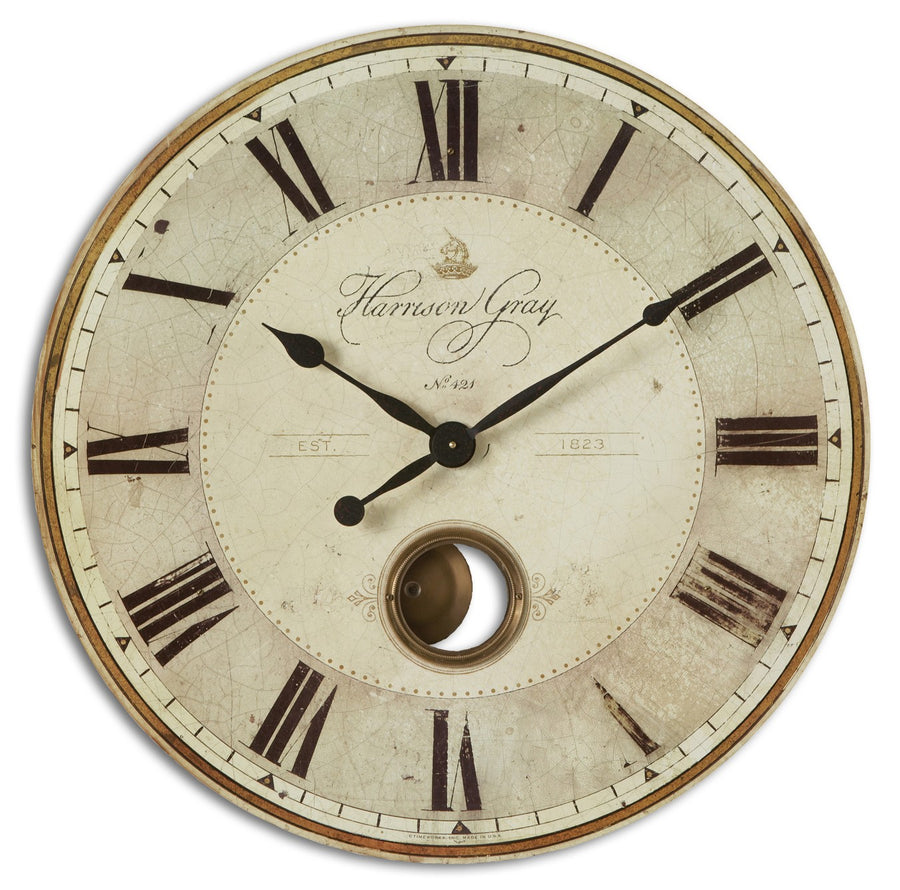 Harrison Gray Wall Clock – 76cm