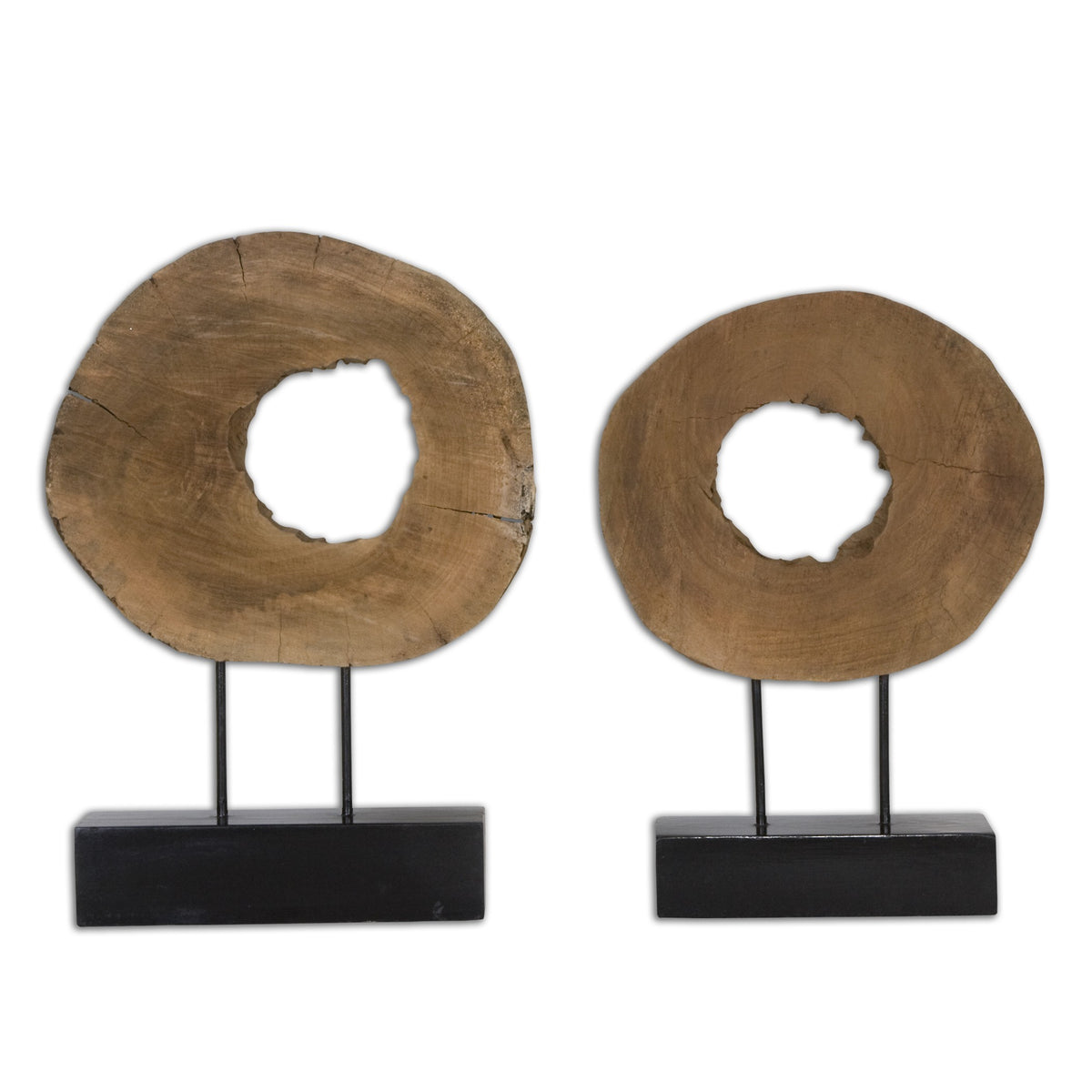 Ashlea Wooden Sculptures – Set of 2