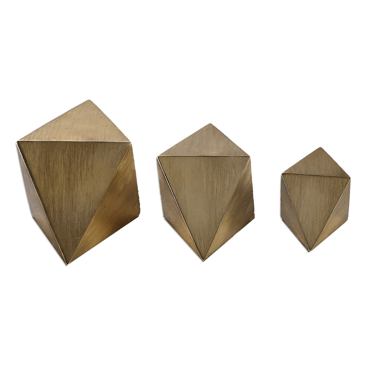 Rhombus Champagne Accents – Set of 3