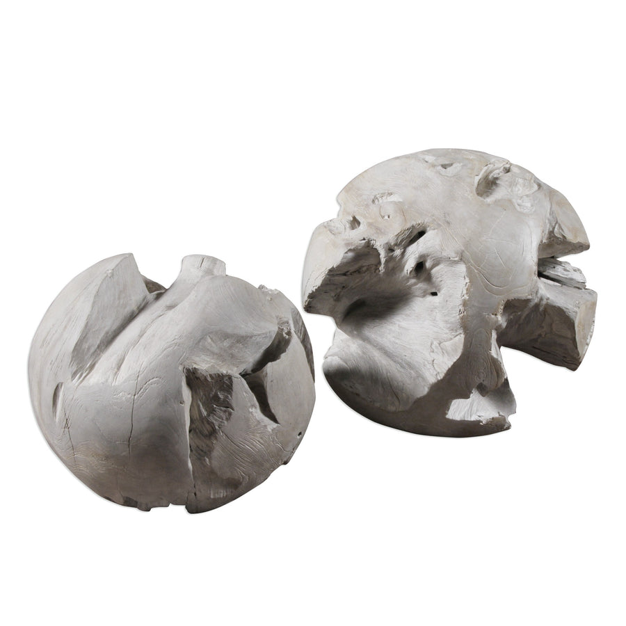 Ermanno Teak Indoor-Outdoor Balls – Set of 2