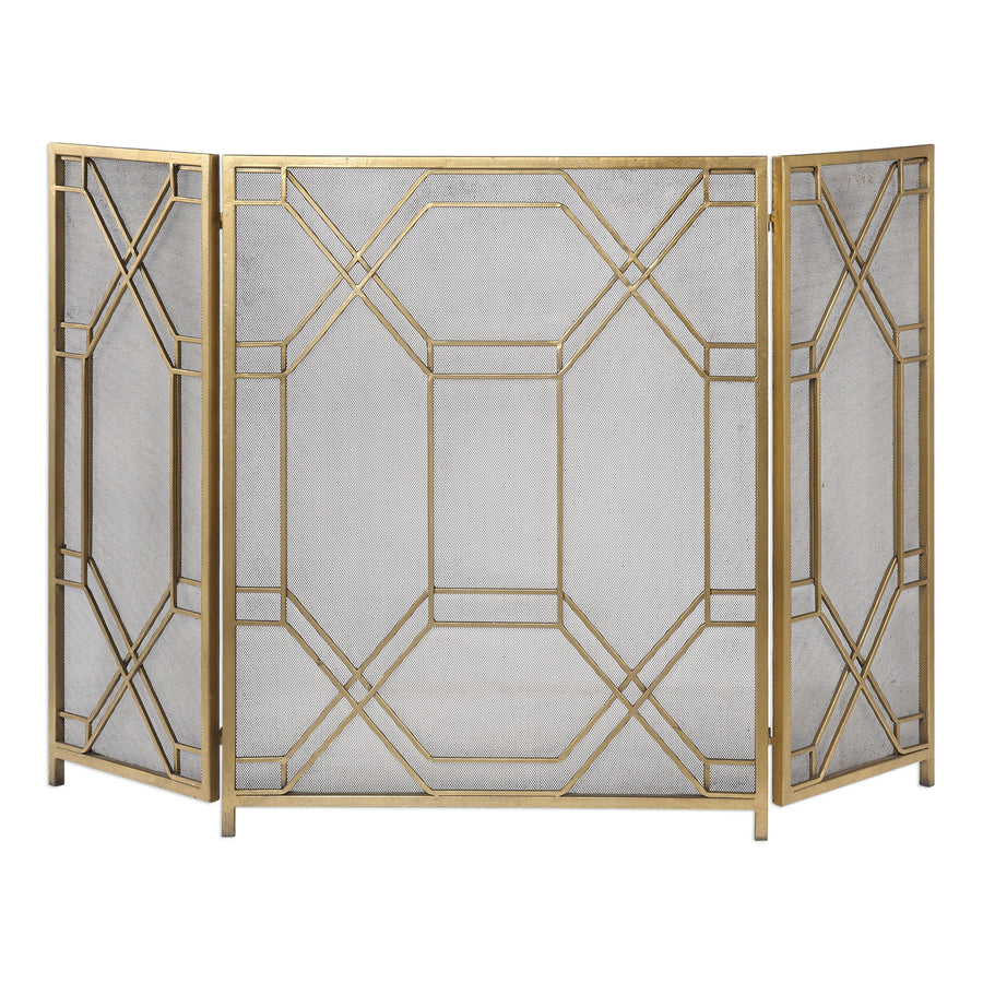 Rosen Gold Fireplace Screen