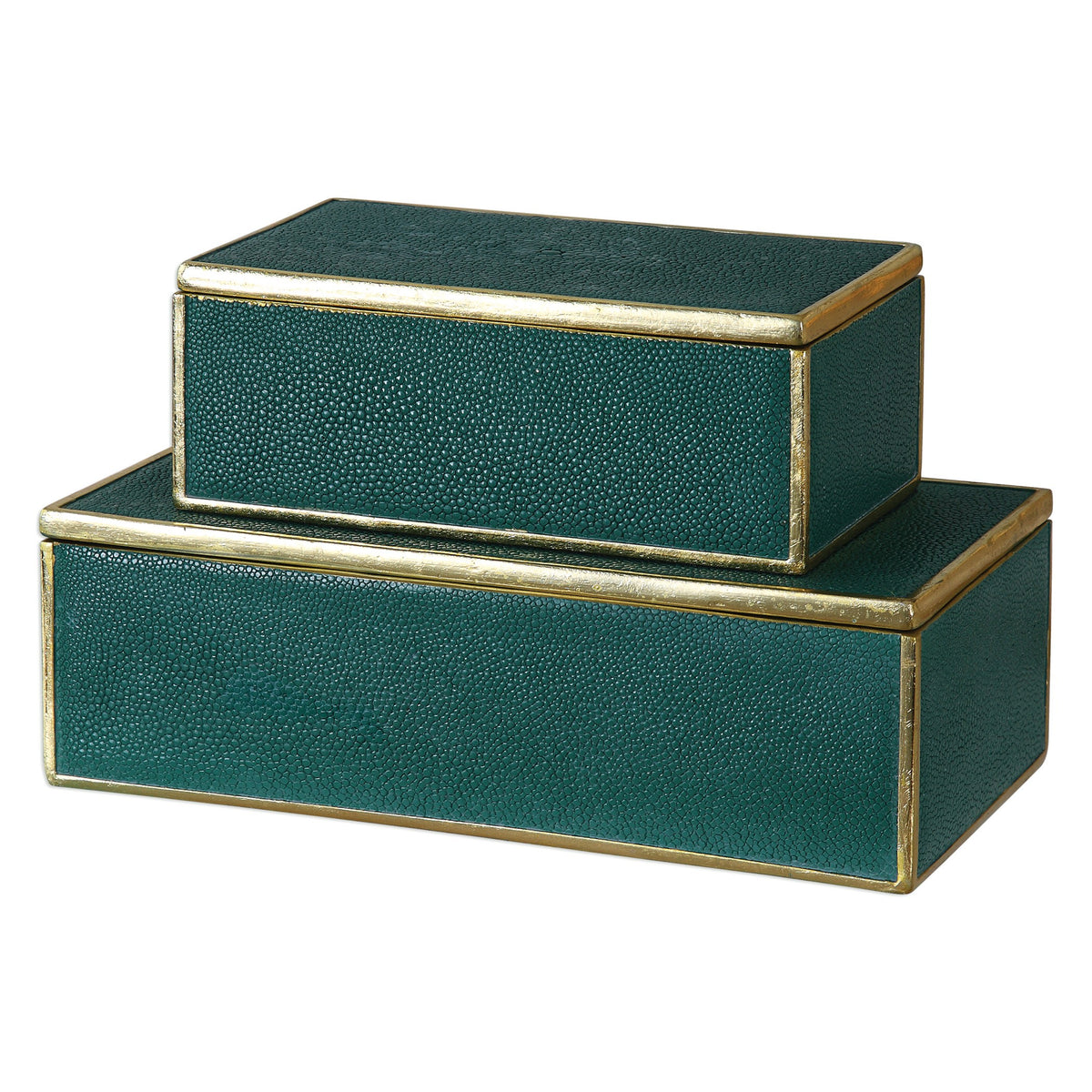 Karis Emerald Green Boxes – Set of 2