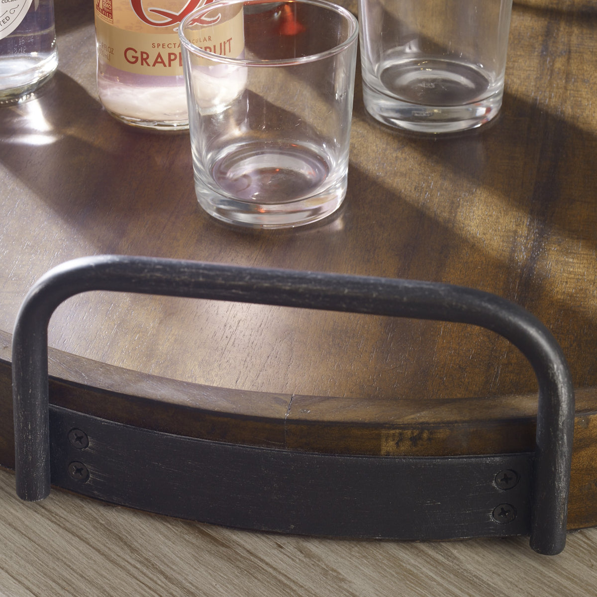 Reine Round Wooden Tray