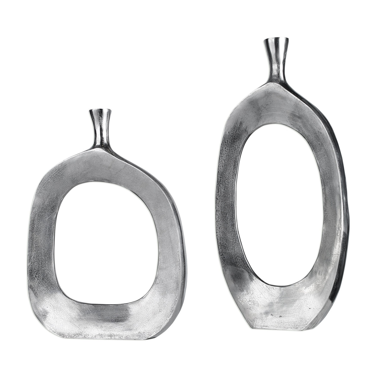 Cierra Aluminium Vases – Set of 2