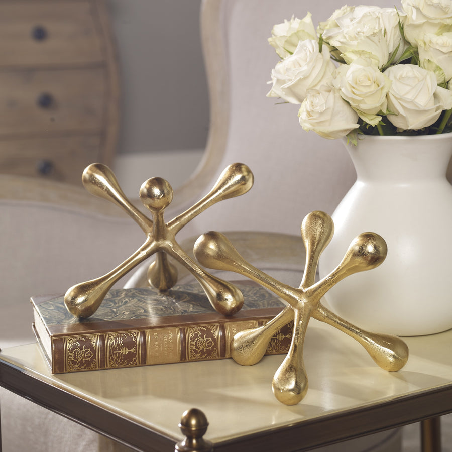 Harlan Jacks Ornaments – Brass, Set of 2