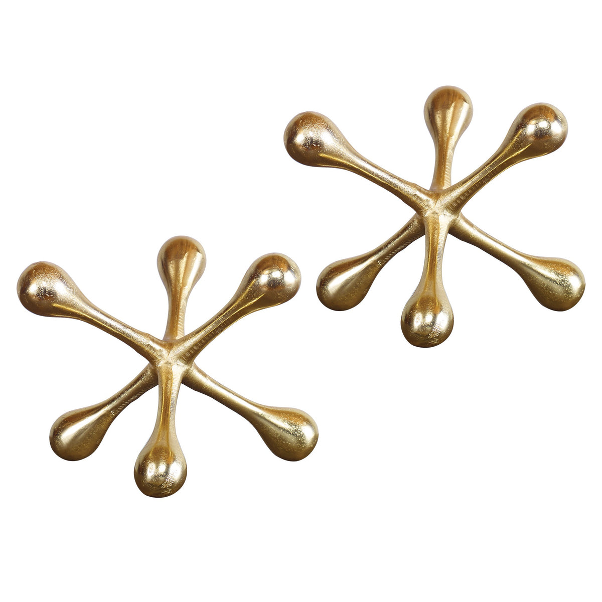 Harlan Jacks Ornaments – Brass, Set of 2