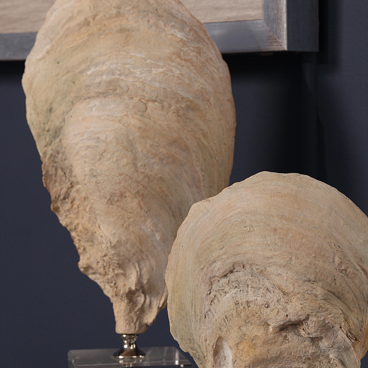 Oyster Shell Sculptures – Set of 2