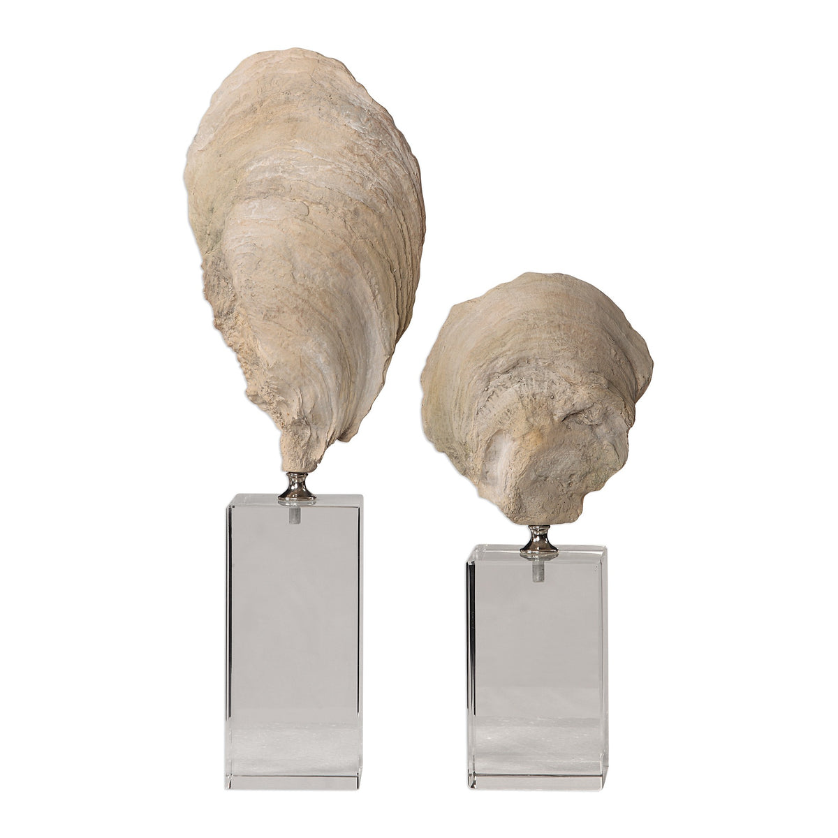Oyster Shell Sculptures – Set of 2