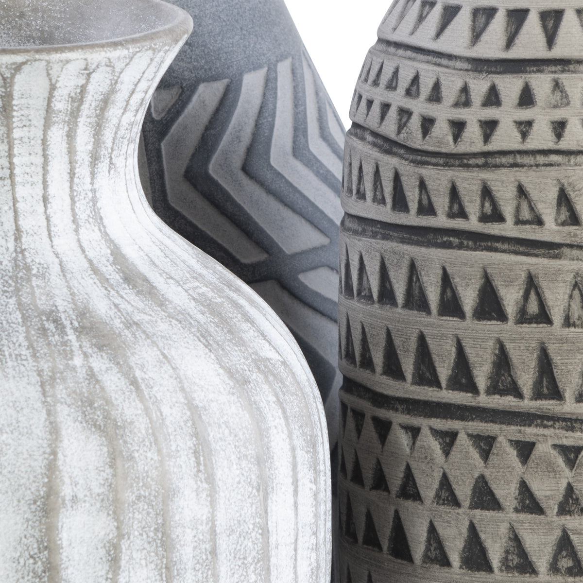 Natchez Geometric Vases – Set of 3