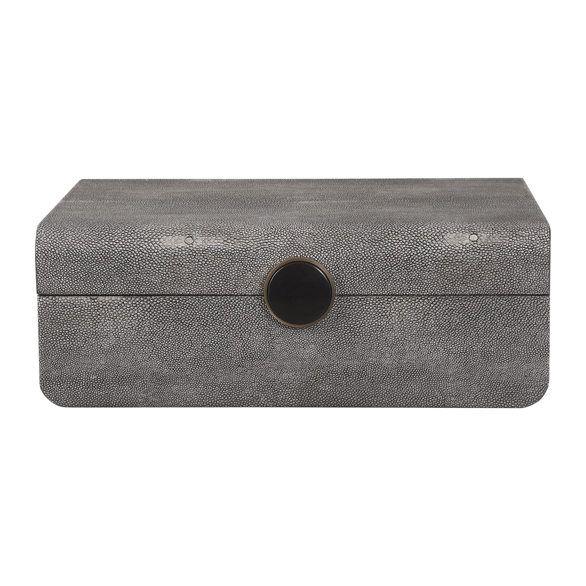 Lalique Art Deco Box – Smoke Grey Shagreen