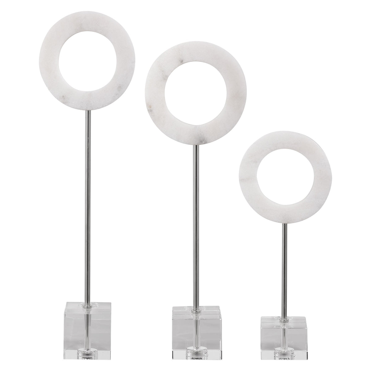 Coin Toss Marble Rings – Set of 3
