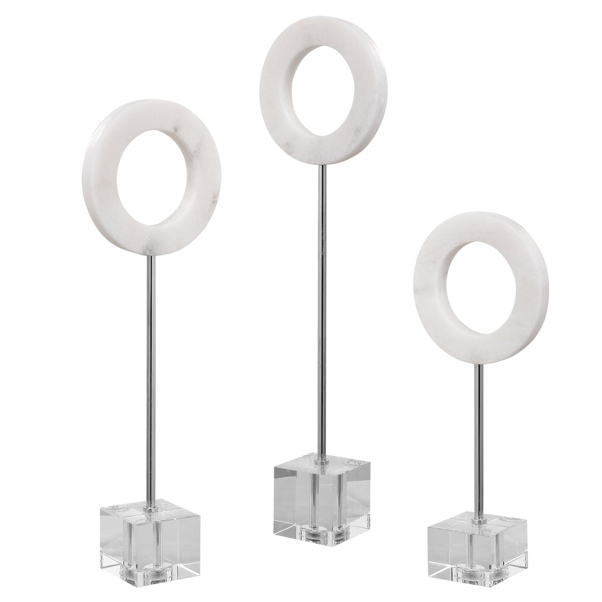 Coin Toss Marble Rings – Set of 3