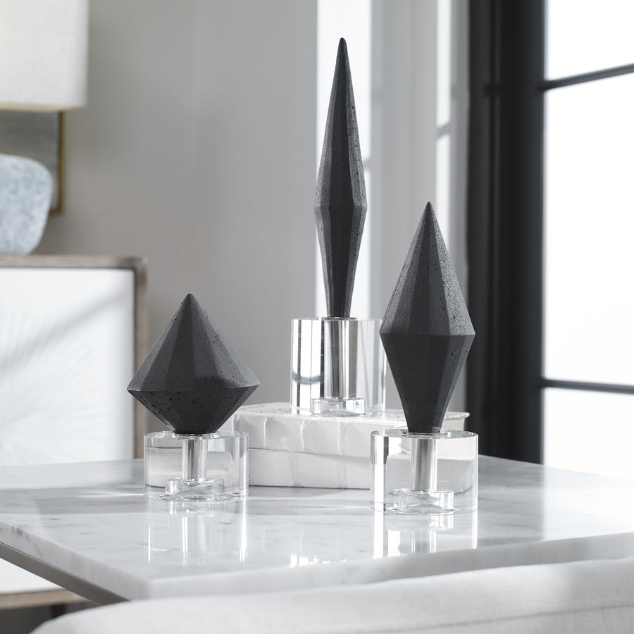 Alize Black Sculptures – Set of 3